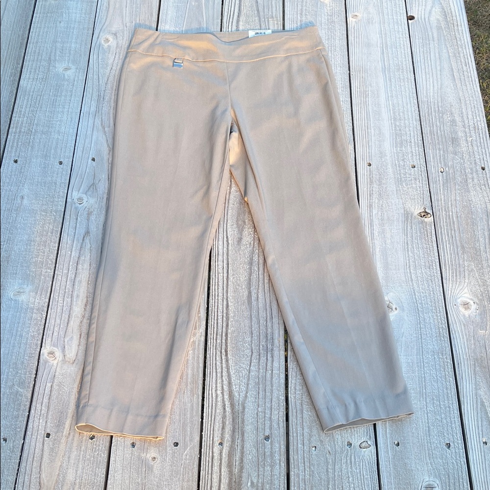 Alfani Beige Cropped Ponte Pants